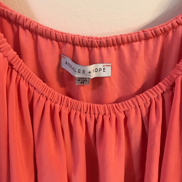 Peach Ruffle Top - Picture 2 of 3